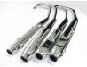 Image of Exhaust silencer and down pipe set of 4